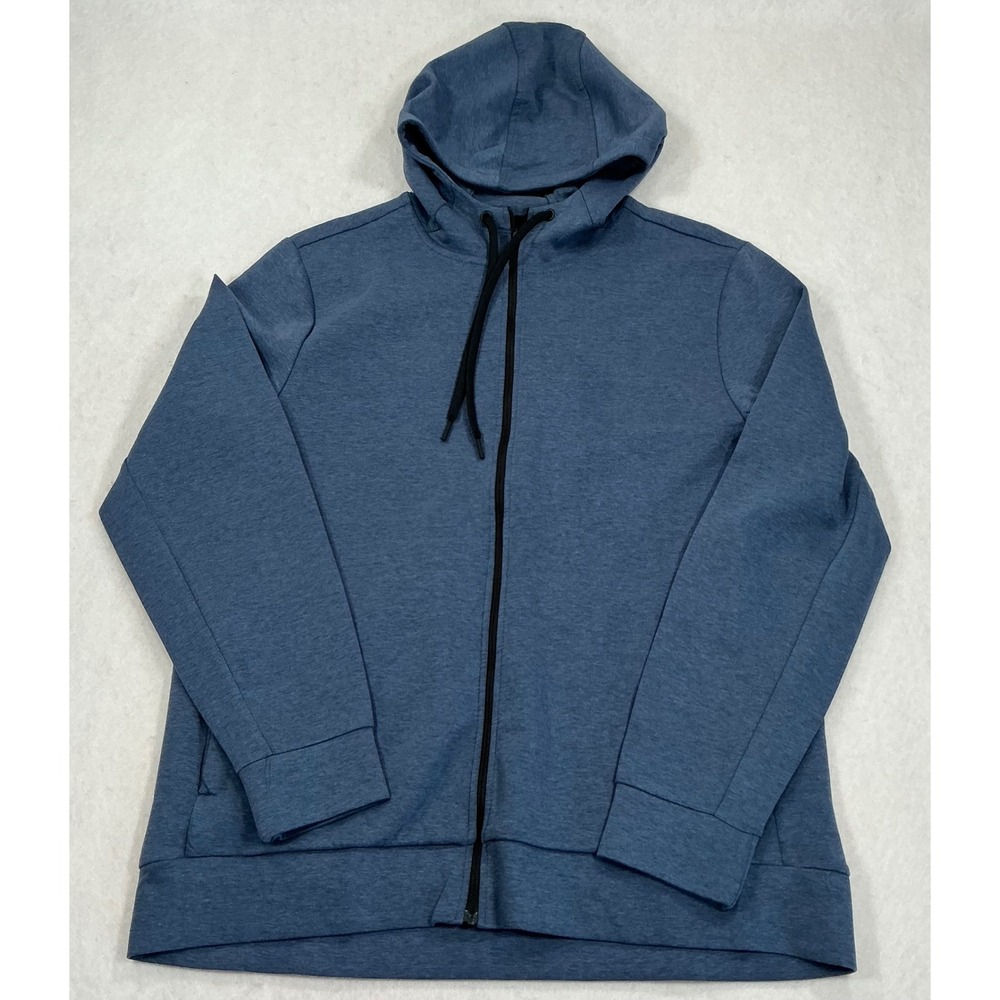 Member's Mark Mens Active Full Zip Hoodie Blue Heather Medium C53538
